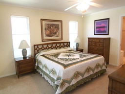 The Master suite has privacy in its own wing